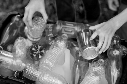 House clearance professionals sorting items
